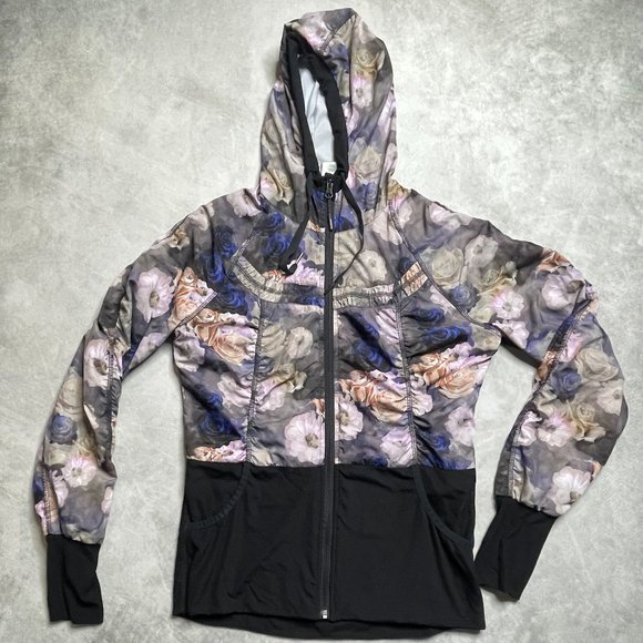 Mondetta Jackets & Coats Mondetta Floral Jacket Hooded Running